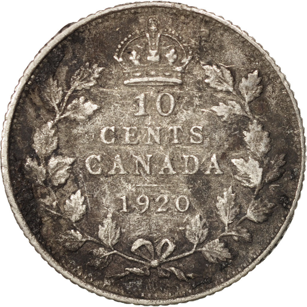 Münze, Kanada, George V, 10 Cents, 1920, Royal Canadian Mint, Ottawa, S