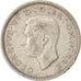 Moneda, Gran Bretaña, George VI, 6 Pence, 1939, MBC+, Plata, KM:852
