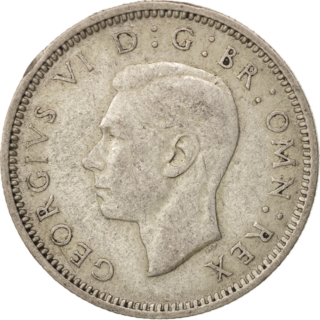 Coin, Great Britain, George VI, 6 Pence, 1940, AU(50-53), Silver, KM:852