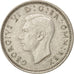 Coin, Great Britain, George VI, 6 Pence, 1945, AU(55-58), Silver, KM:852