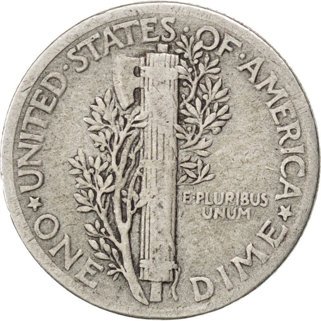 Moneta, Stati Uniti, Mercury Dime, Dime, 1936, U.S. Mint, Denver, MB+, Argento