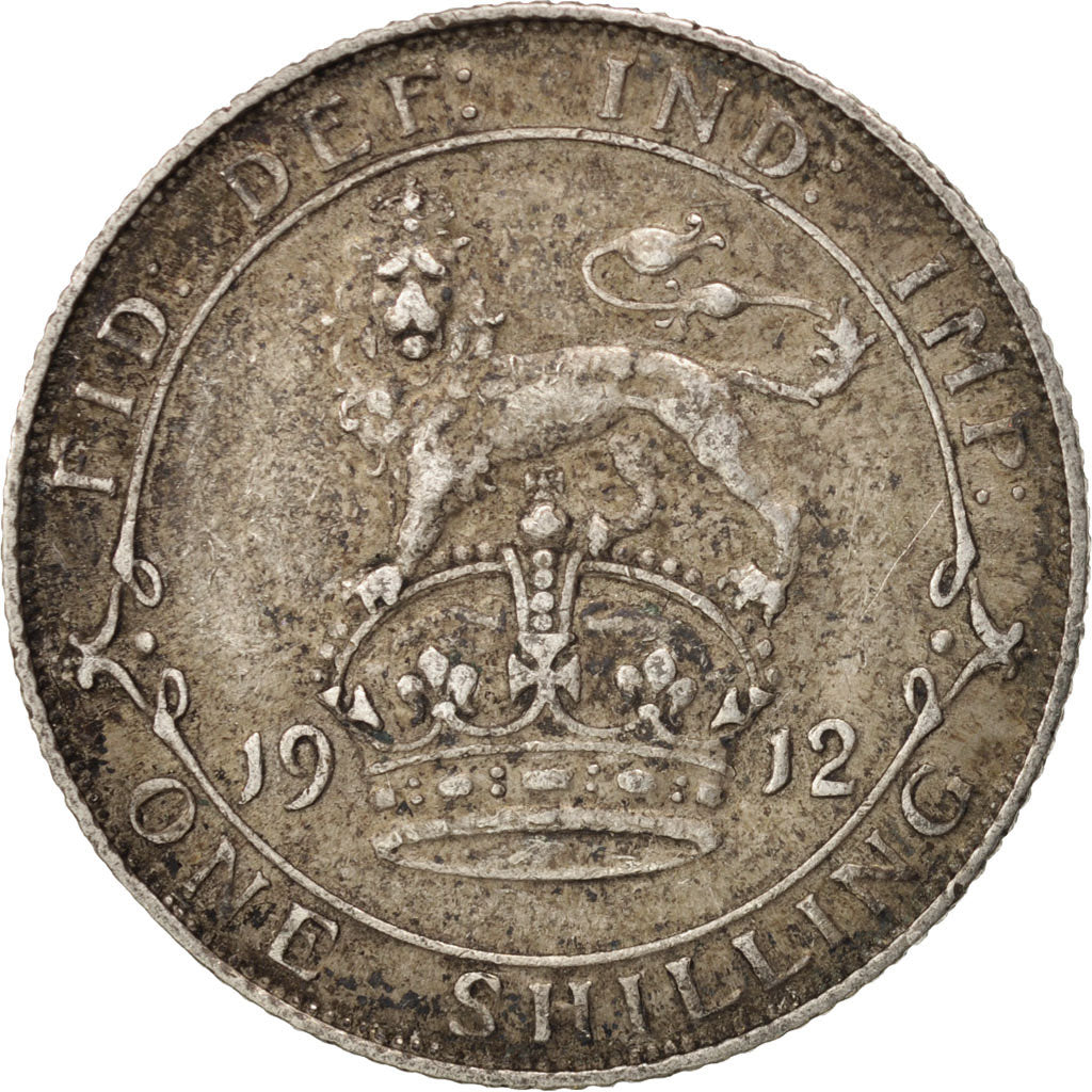 Coin, Great Britain, George V, Shilling, 1912, EF(40-45), Silver, KM:816