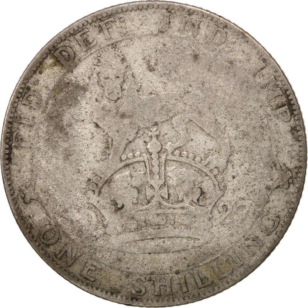 Coin, Great Britain, George V, Shilling, 1927, F(12-15), Silver, KM:829