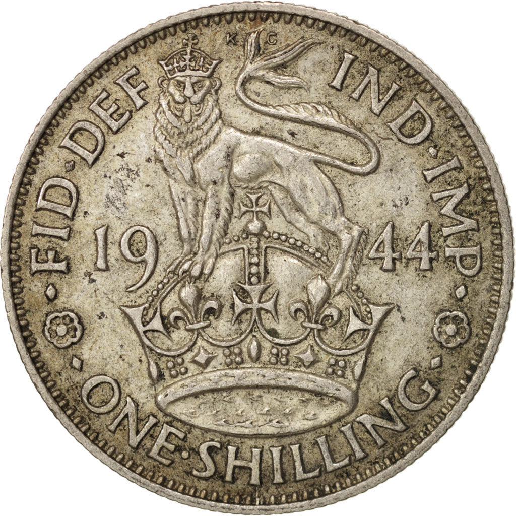 Coin, Great Britain, George VI, Shilling, 1944, VF(20-25), Silver, KM:854
