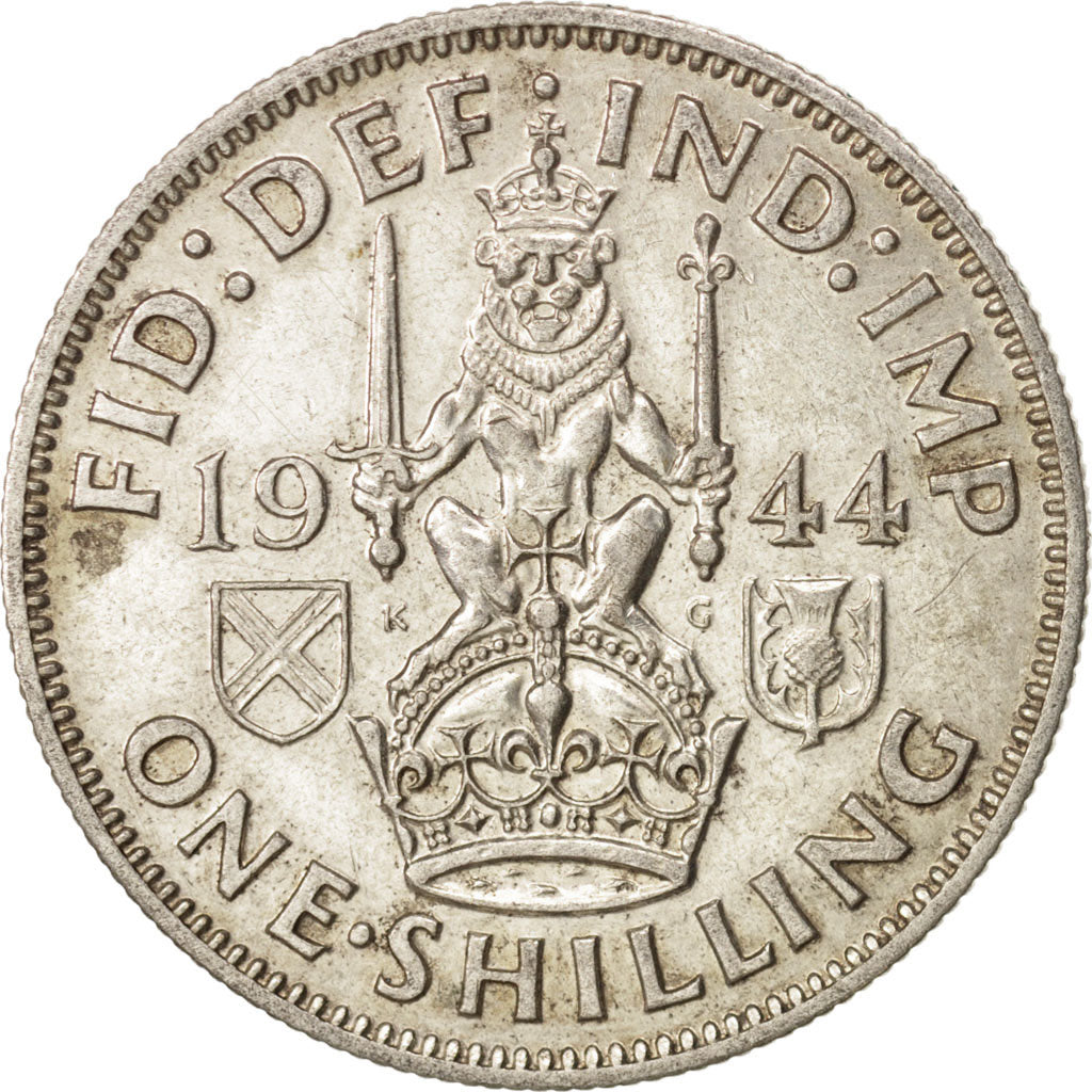 Coin, Great Britain, George VI, Shilling, 1944, VF(20-25), Silver, KM:854