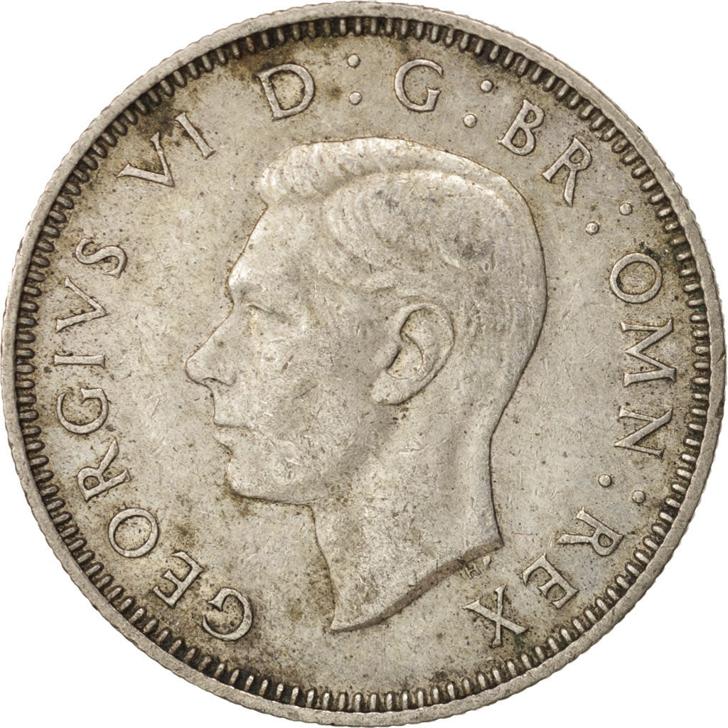 Great Britain, George VI, Shilling, 1946, AU(50-53), Silver, KM:854