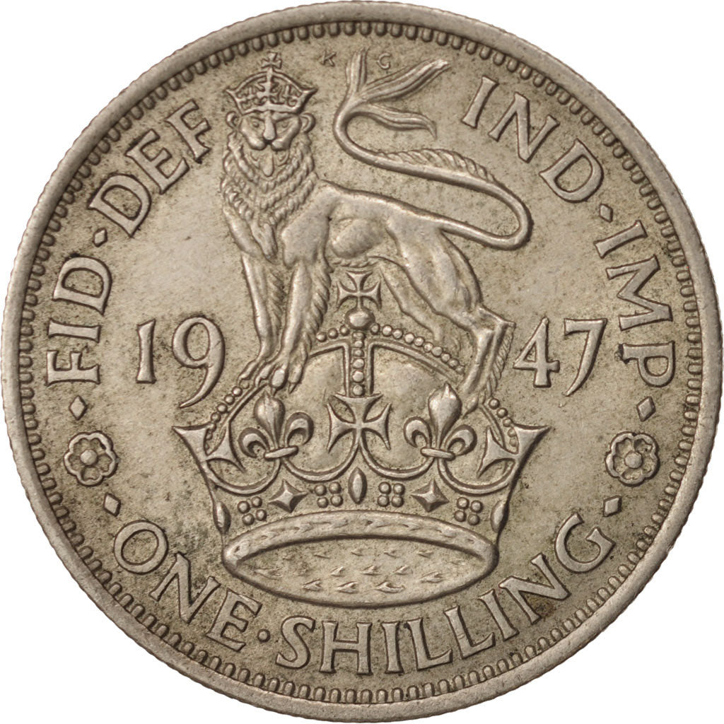 Munten, Groot Bretagne, George VI, Shilling, 1947, PR, Copper-nickel, KM:863
