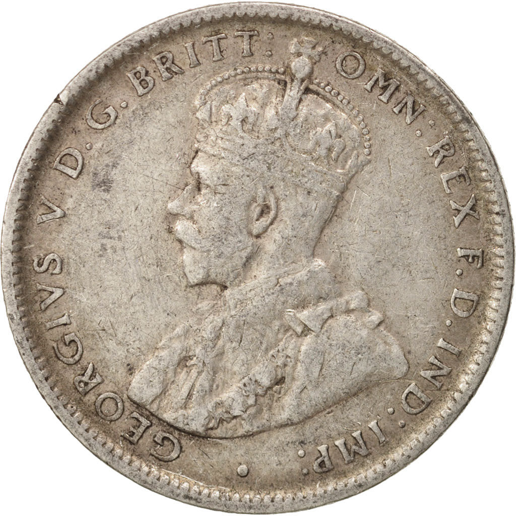 Australia, George V, Shilling, 1917, EF(40-45), Silver, KM:26