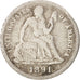 Moneta, Stati Uniti, Seated Liberty Dime, Dime, 1891, U.S. Mint, New Orleans
