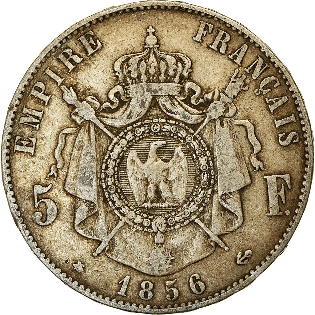 Coin, France, Napoleon III, Napoléon III, 5 Francs, 1856, Strasbourg