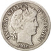 United States, Barber Dime, Dime, 1910, U.S. Mint, Philadelphia, VF(30-35)