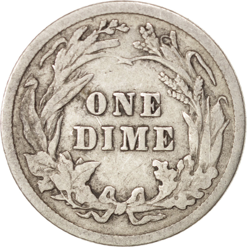 United States, Barber Dime, Dime, 1910, U.S. Mint, Philadelphia, VF(30-35)