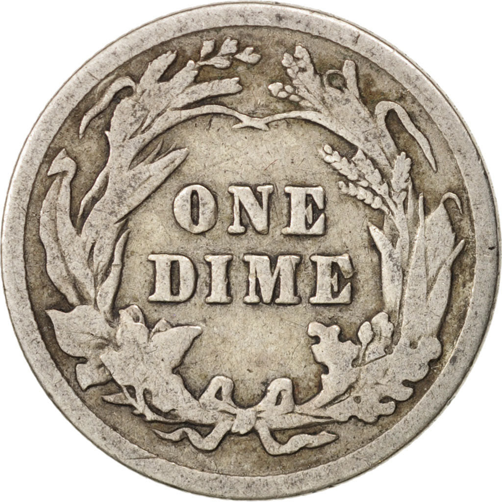 Coin, United States, Barber Dime, Dime, 1911, U.S. Mint, Philadelphia