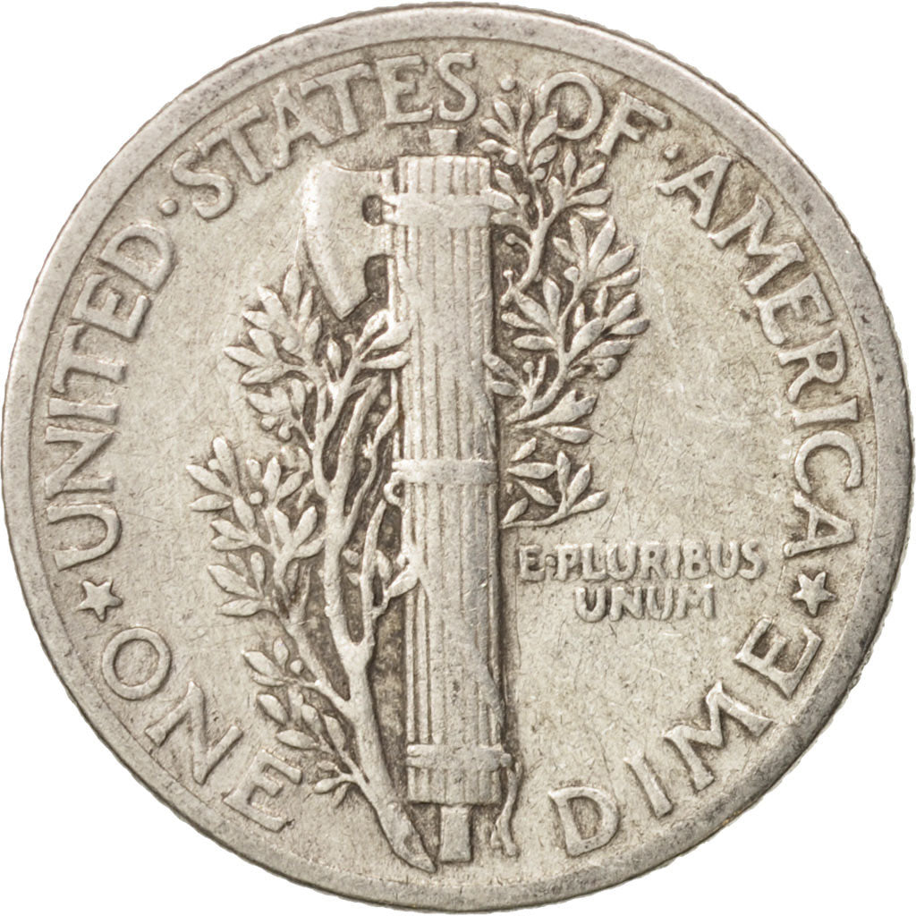 Coin, United States, Mercury Dime, Dime, 1941, U.S. Mint, Philadelphia