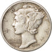 United States, Mercury Dime, Dime, 1942, U.S. Mint, Denver, EF(40-45), Silver
