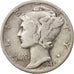 United States, Mercury Dime, Dime, 1943, U.S. Mint, Denver, VF(20-25)