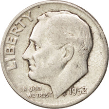 Monnaie, États-Unis, Roosevelt Dime, Dime, 1952, U.S. Mint, Denver, TTB+