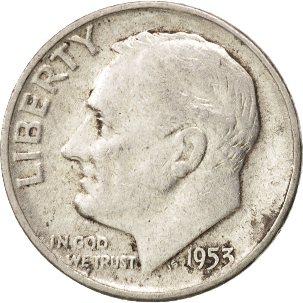Stati Uniti, Roosevelt Dime, Dime, 1953, U.S. Mint, Philadelphia, BB, Argento...