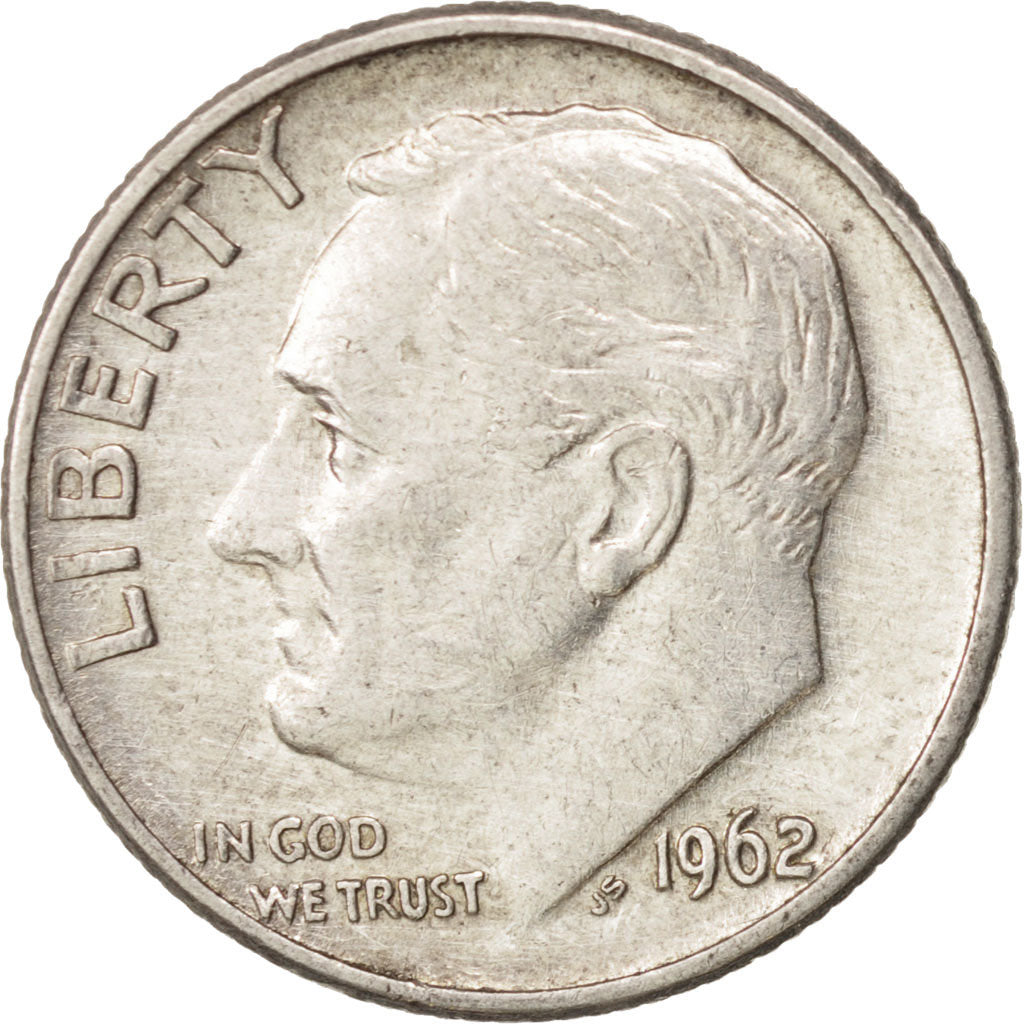 Monnaie, États-Unis, Roosevelt Dime, Dime, 1962, U.S. Mint, Denver, SUP