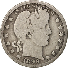 Moneta, Stati Uniti, Barber Quarter, Quarter, 1898, U.S. Mint, New Orleans, MB
