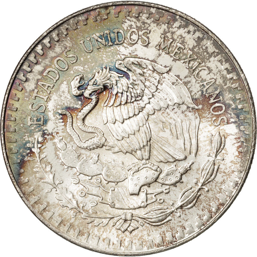 Mexico, Onza Troy de Plata, 1991, KM #494.4, MS(63), Silver, 31.07