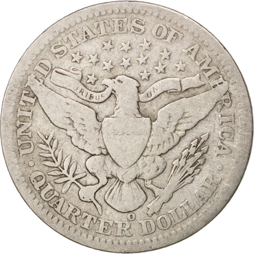 Coin, United States, Barber Quarter, Quarter, 1904, U.S. Mint, New Orleans