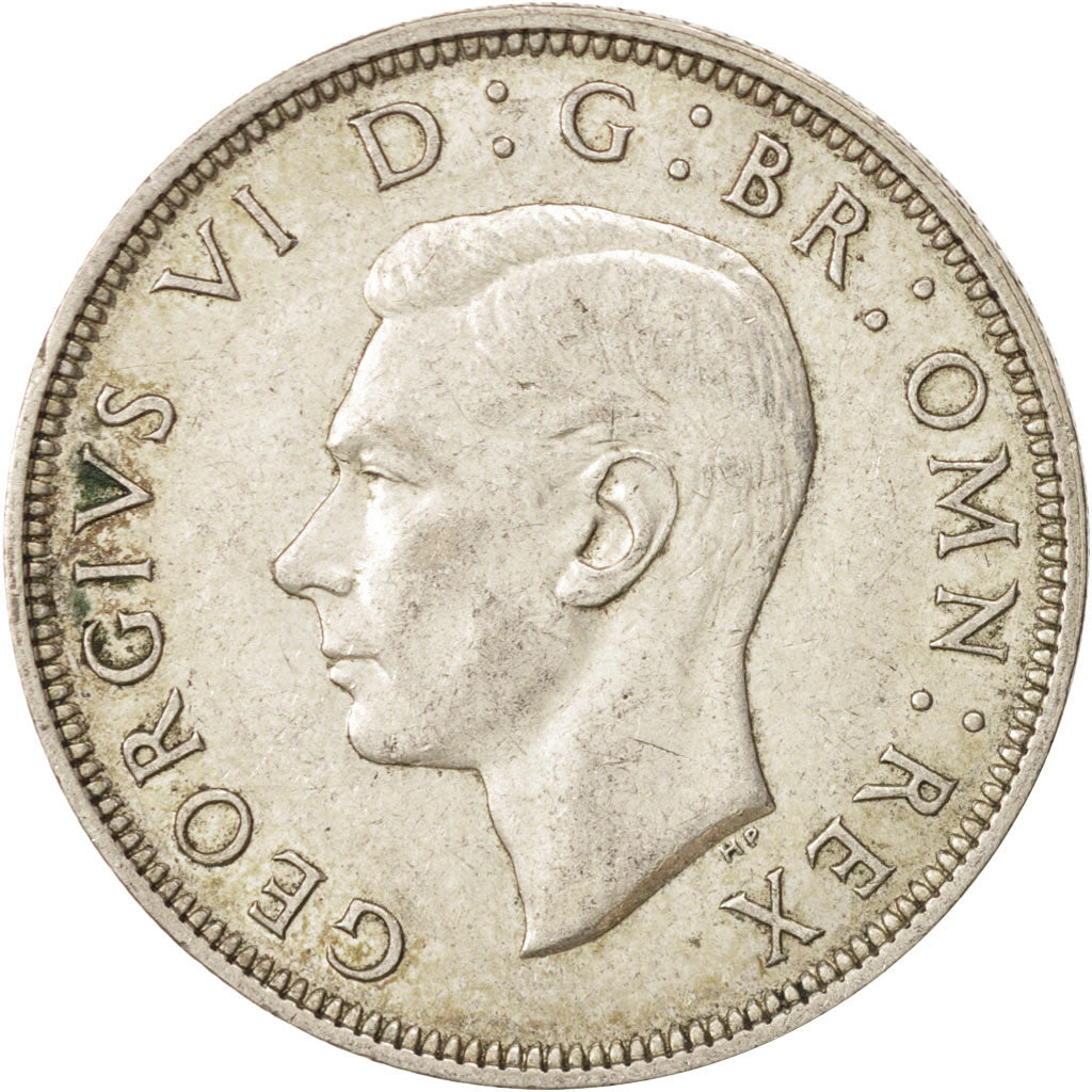 Coin, Great Britain, George VI, 1/2 Crown, 1944, EF(40-45), Silver, KM:856