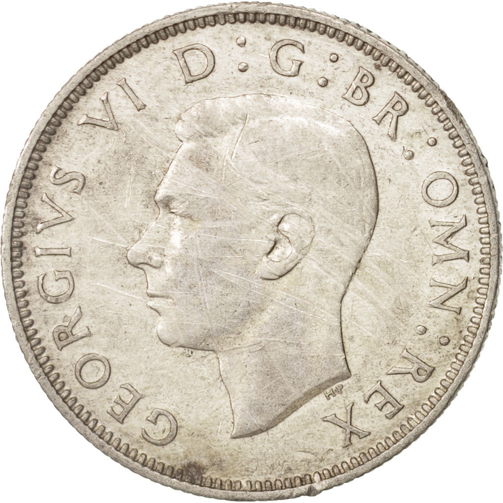Coin, Great Britain, George VI, Florin, Two Shillings, 1943, EF(40-45), Silver