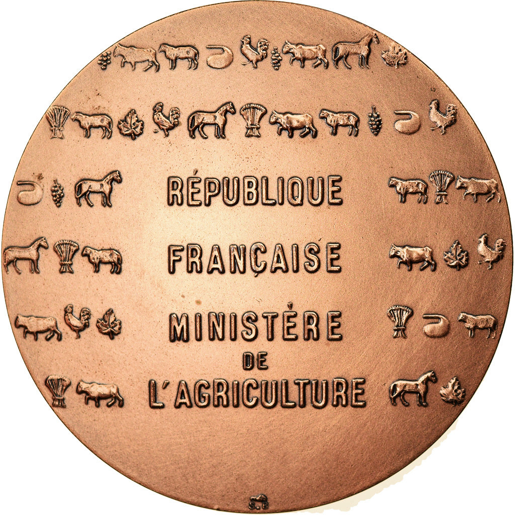 France, Medal, Ministère de l'Agriculture, Bret, AU(55-58), Bronze