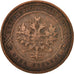 Moneda, Rusia, Nicholas II, Kopek, 1911, Saint-Petersburg, BC+, Cobre, KM:9.2