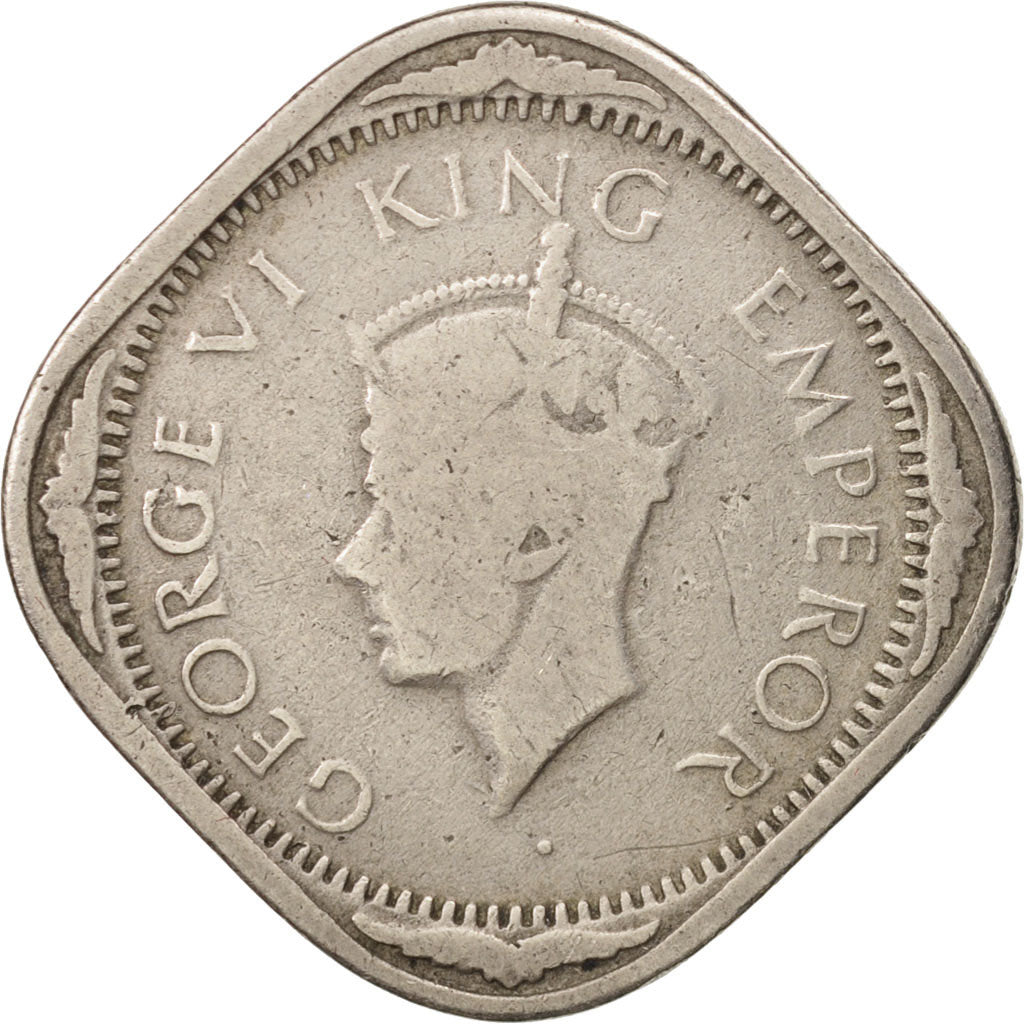 Moneta, INDIA - BRITANNICA, George VI, 2 Annas, 1940, MB+, Rame-nichel, KM:541