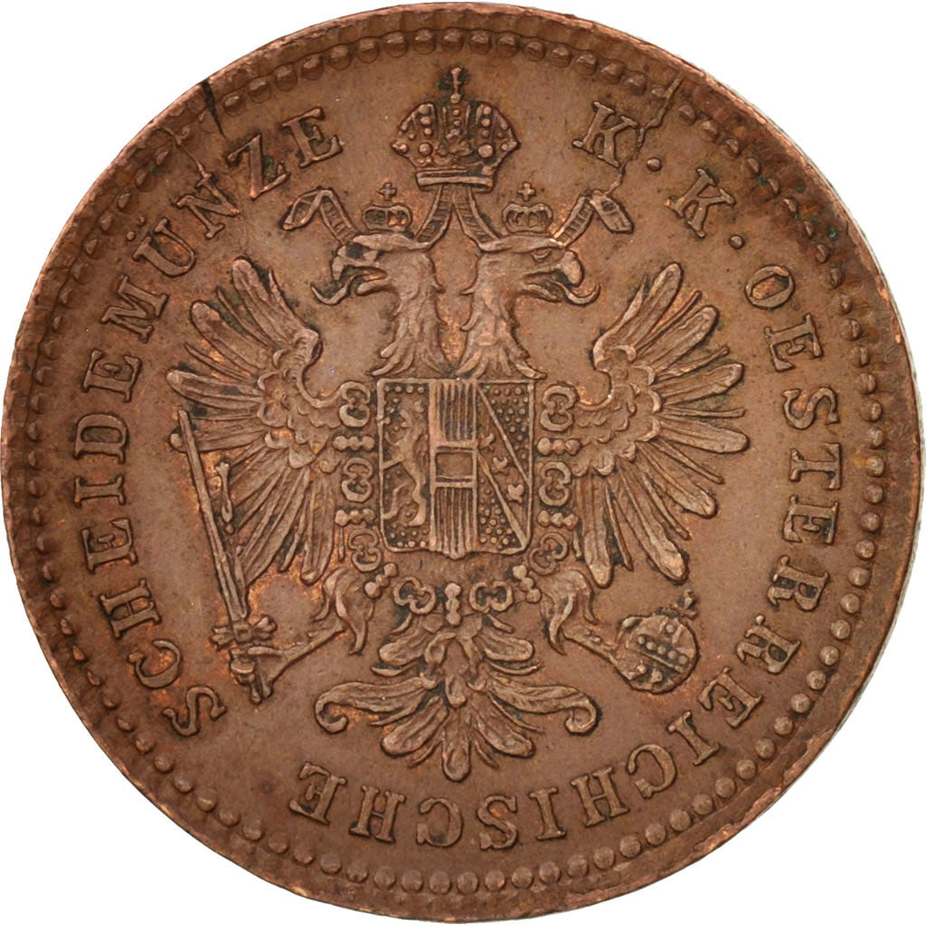 Austria, Franz Joseph I, Kreuzer, 1878, AU(50-53), Copper, KM:2186
