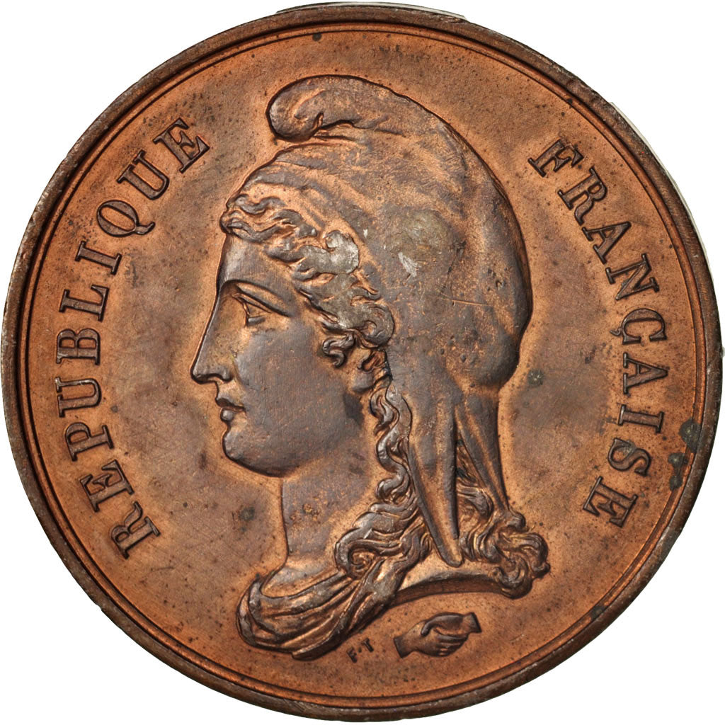 Francia, Medal, Proclamation de la Commune, History, 1870, BB+, Stagno, 46