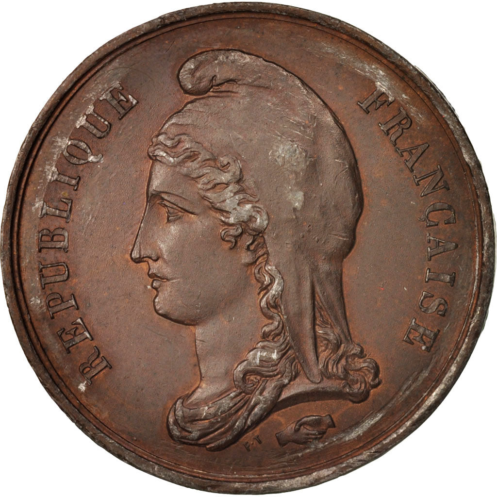 Francja, Medal, Réception du citoyen Gambetta au Havre, Historia, 1872