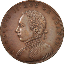 France, Medal, Francis II, History, XIXth Century, MS(60-62), Copper