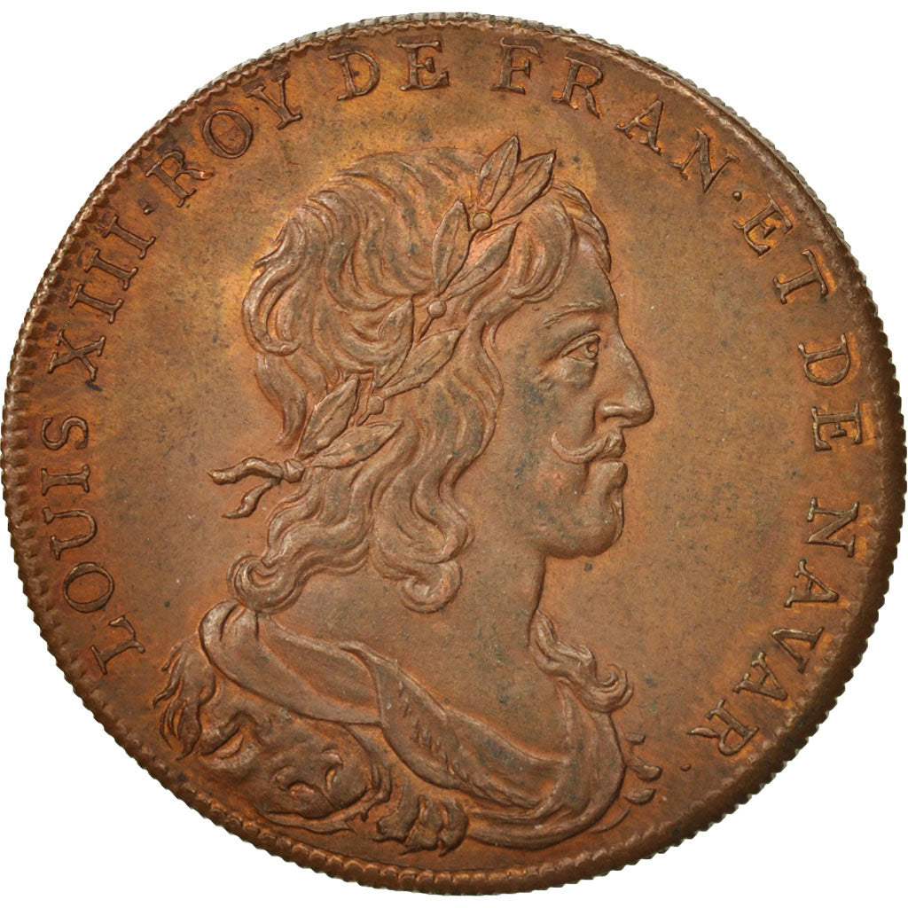 France, Medal, Louis XIII, History, XIXth Century, AU(55-58), Copper