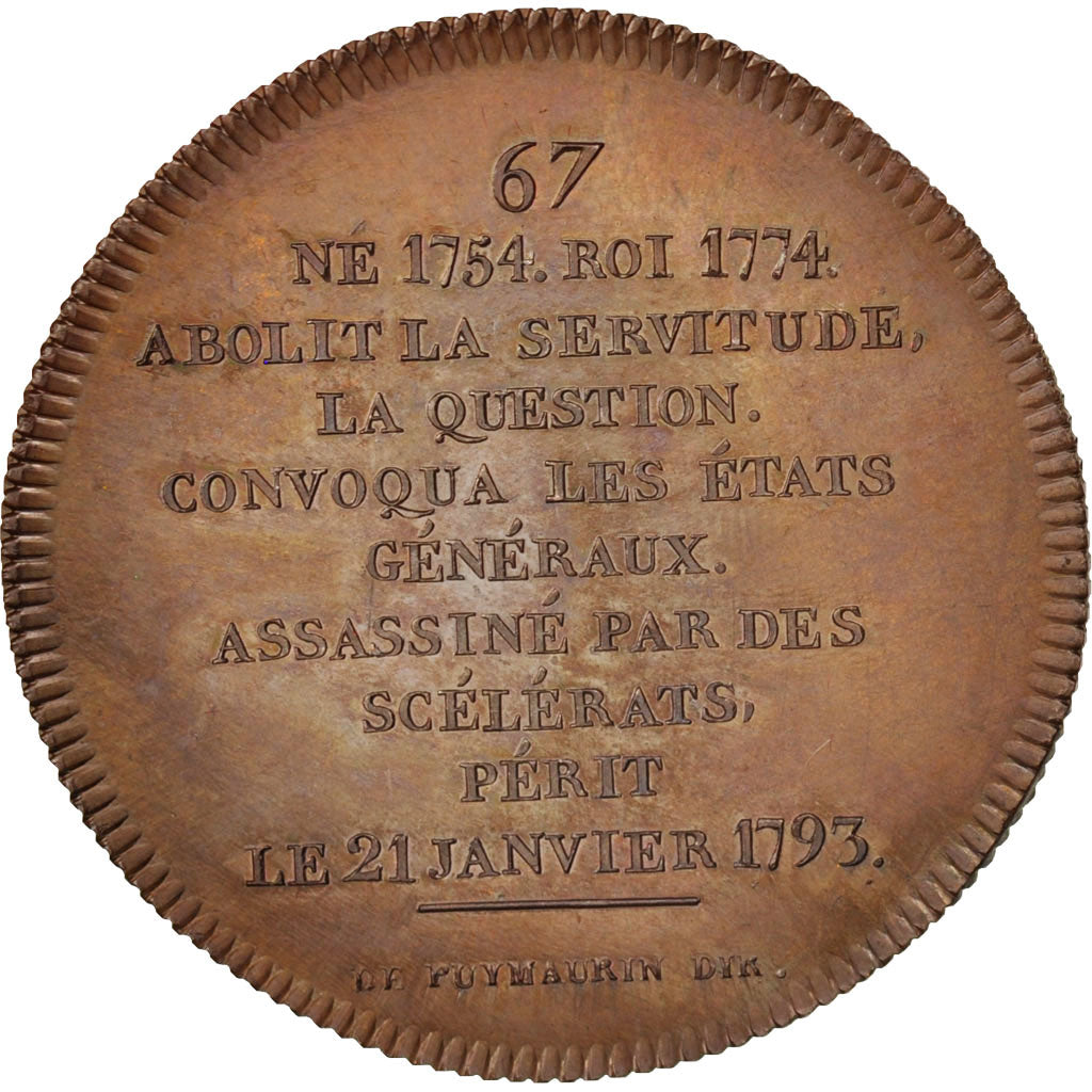 Frankreich, Medal, Louis XVI, History, XIXth Century, STGL, Kupfer