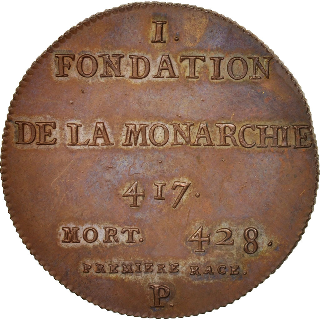 France, Medal, Pharamond, History, XIXth Century, MS(64), Copper, 33