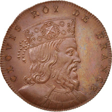 France, Medal, Clovis, History, XIXth Century, MS(64), Copper, 33