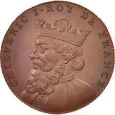 France, Medal, Chilpéric I, History, MS(64), Copper