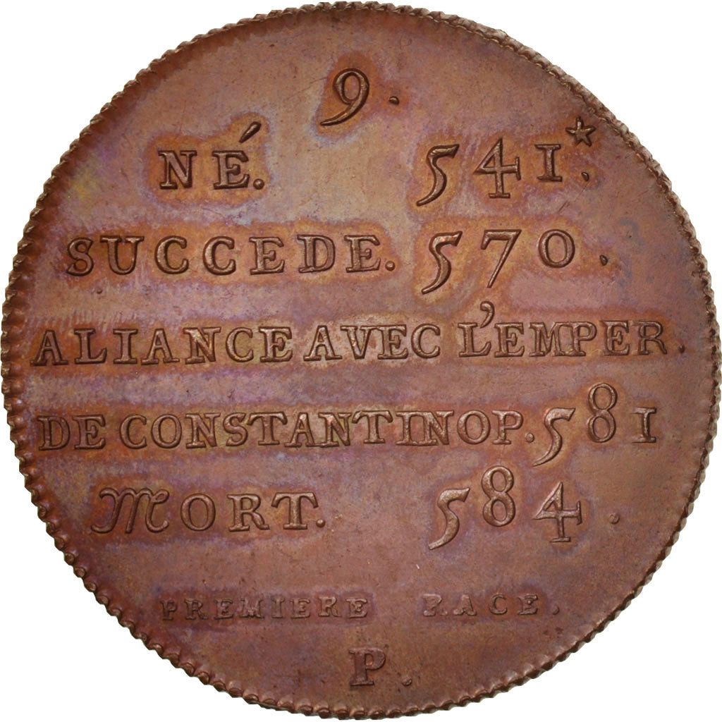 France, Medal, Chilpéric I, History, MS(64), Copper