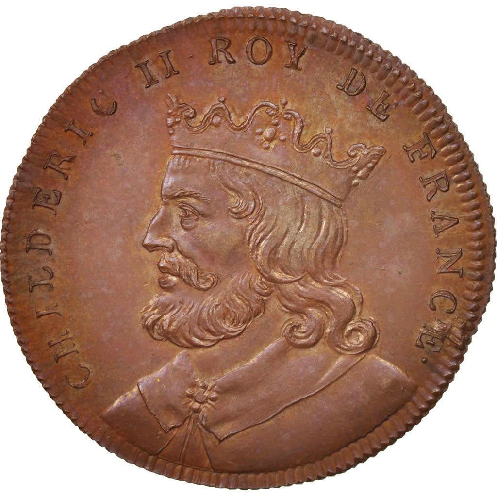 France, Medal, Childéric II, History, XIXth Century, MS(65-70), Copper, 33