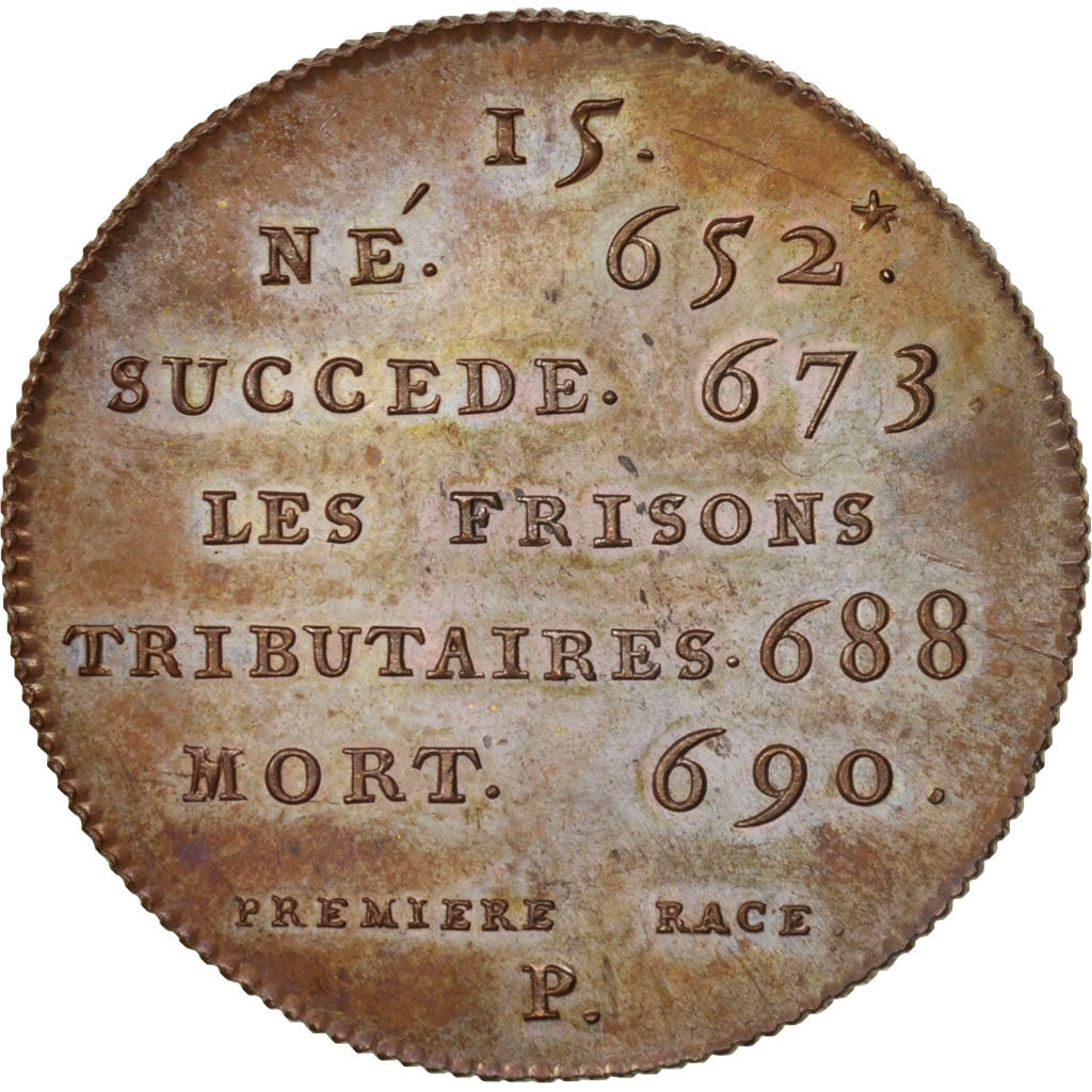 France, Medal, Thierri I, History, XIXth Century, SPL+, Cuivre