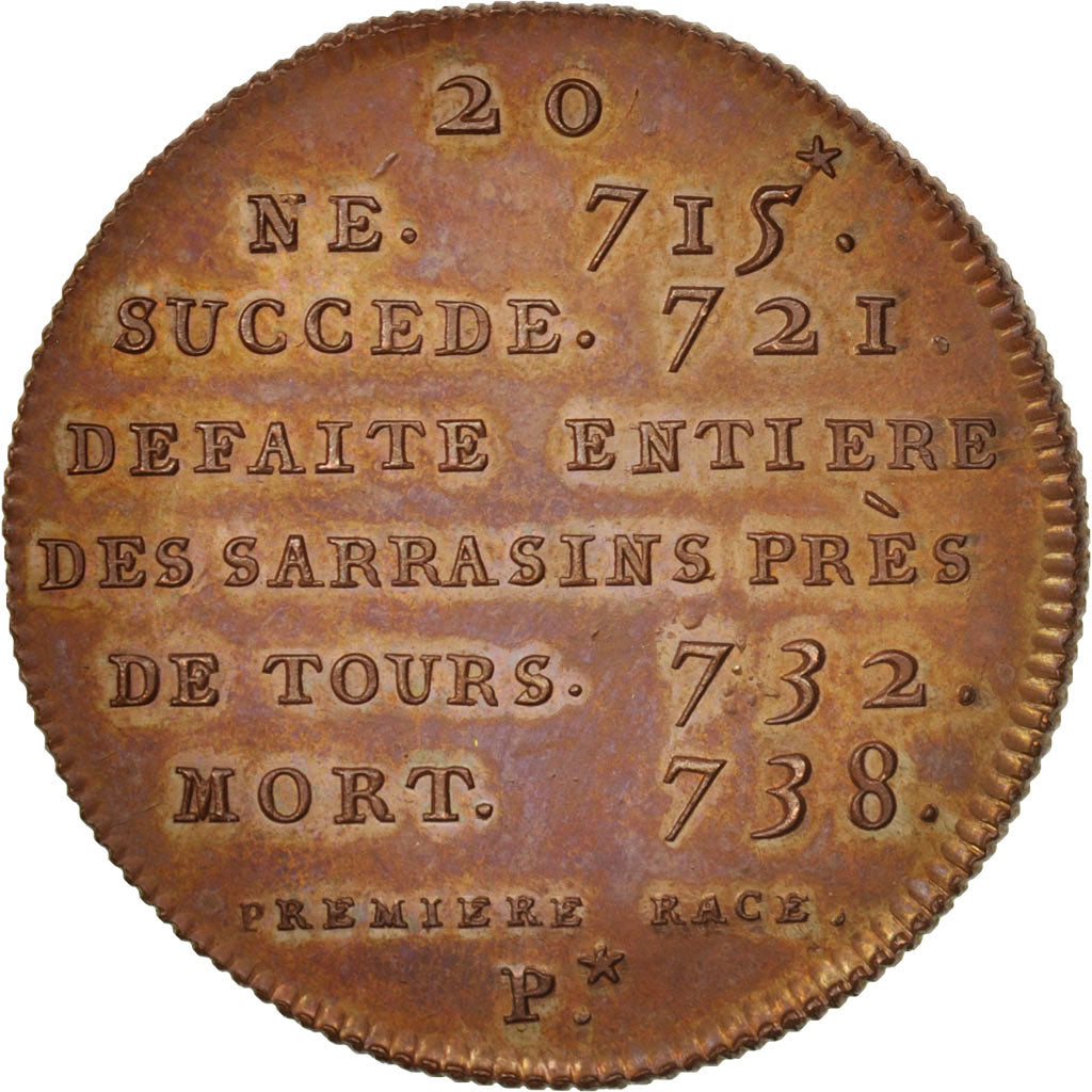 France, Medal, Thierri II, History, XIXth Century, FDC, Cuivre