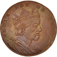 France, Medal, Pépin le Bref, History, XIXth Century, MS(64), Copper