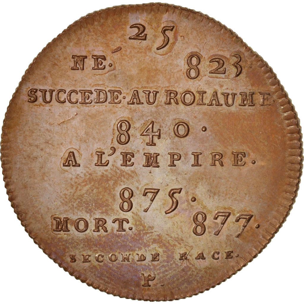 Francia, Medal, Charles II, History, XIXth Century, FDC, Cobre