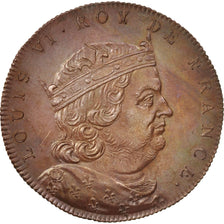 France, Medal, Louis VI, History, XIXth Century, MS(64), Copper, 33