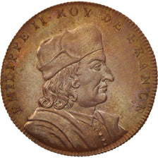 France, Medal, Philippe II, History, XIXth Century, MS(65-70), Copper, 33