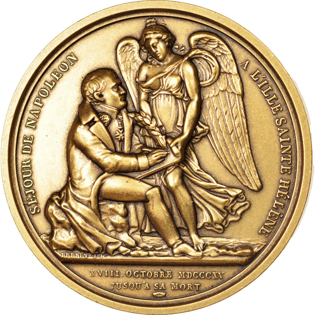 France, Medal, Séjour à Sainte-Hélène, History, MS(65-70), Bronze