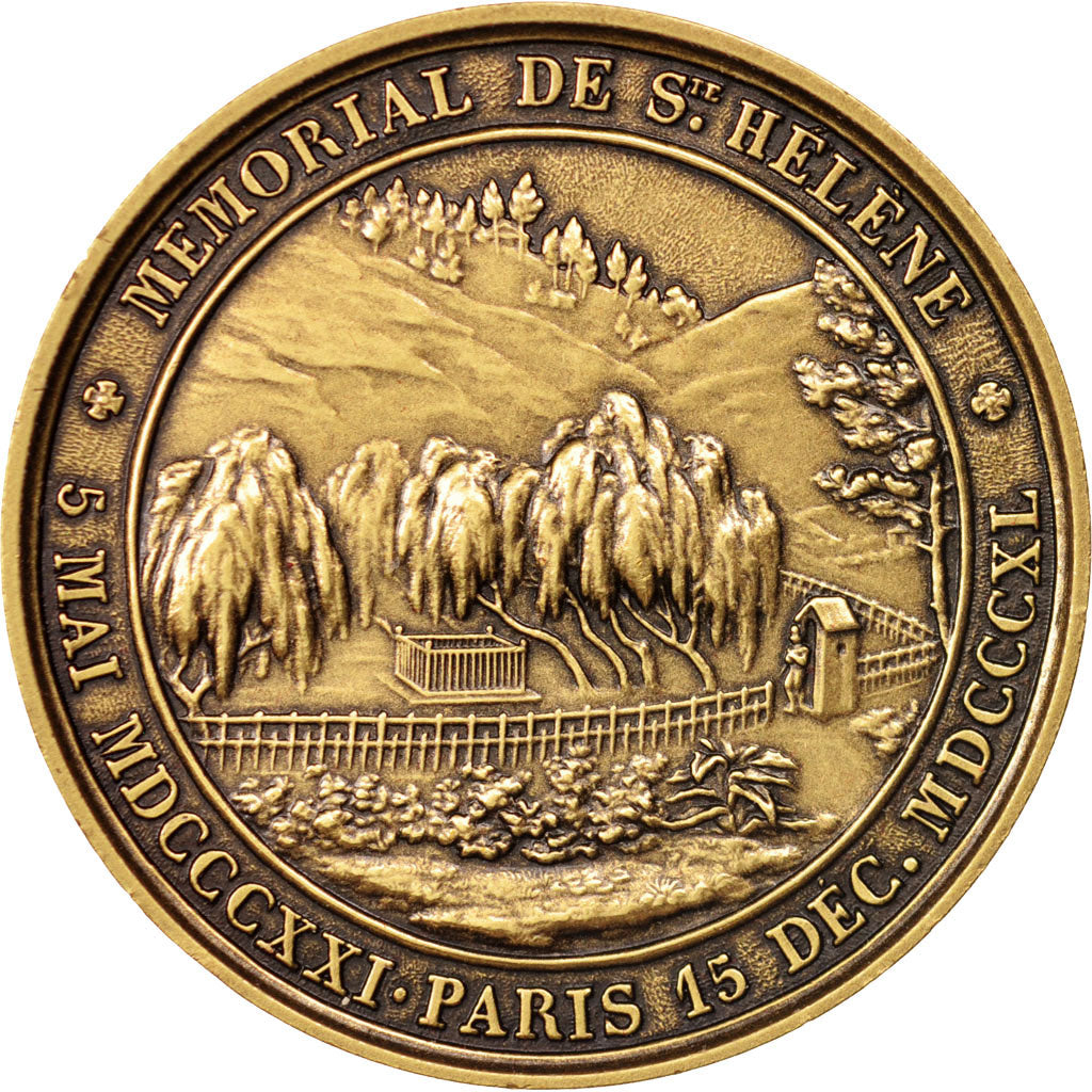 France, Medal, Mémorial de Sainte-Hélène, History, MS(65-70), Bronze